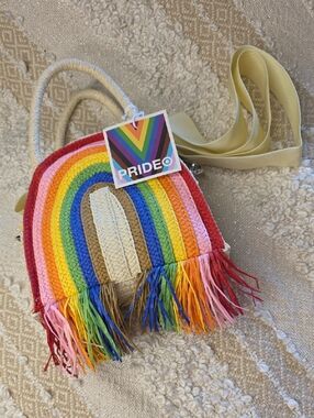 Rainbow Fringe Crossbody Bag - Multicolor